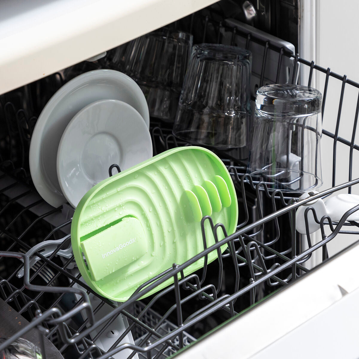 EcoGrip Green Kitchen Utensil Stand