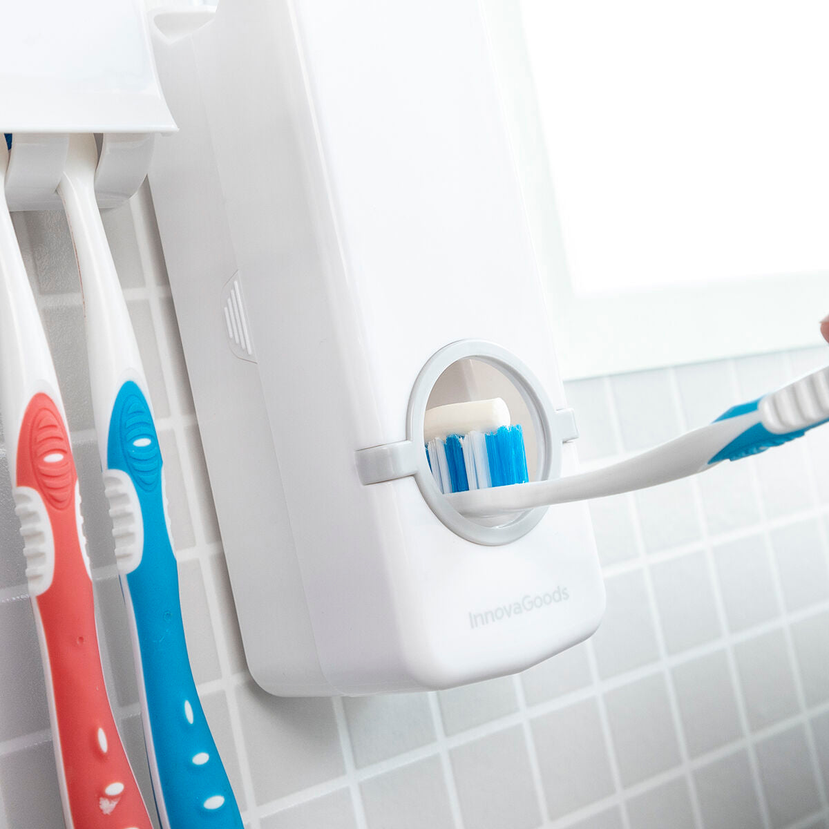 SqueezeEase Toothpaste Station