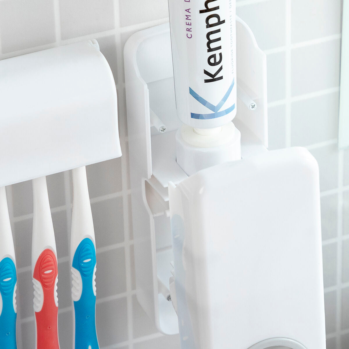 SqueezeEase Toothpaste Station